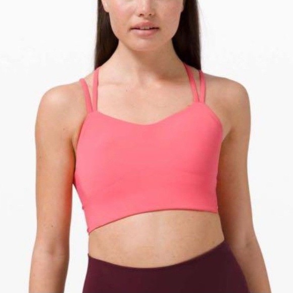 NWT Lululemon Like a Cloud Bra Long Line Pink Guava Sz 6 B/C Cup - Picture 3 of 12